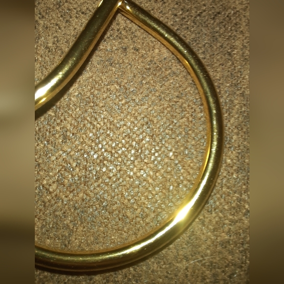 Gold plated hoops open teardrop hinge hooks new no tags - Picture 2 of 6